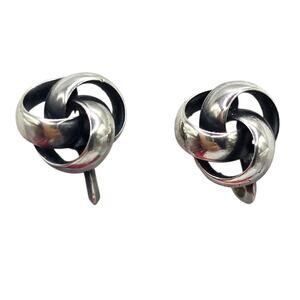Earrings Vintage Knot Collectible Scandinavian Nordström & Rodosi NORO Rare Find